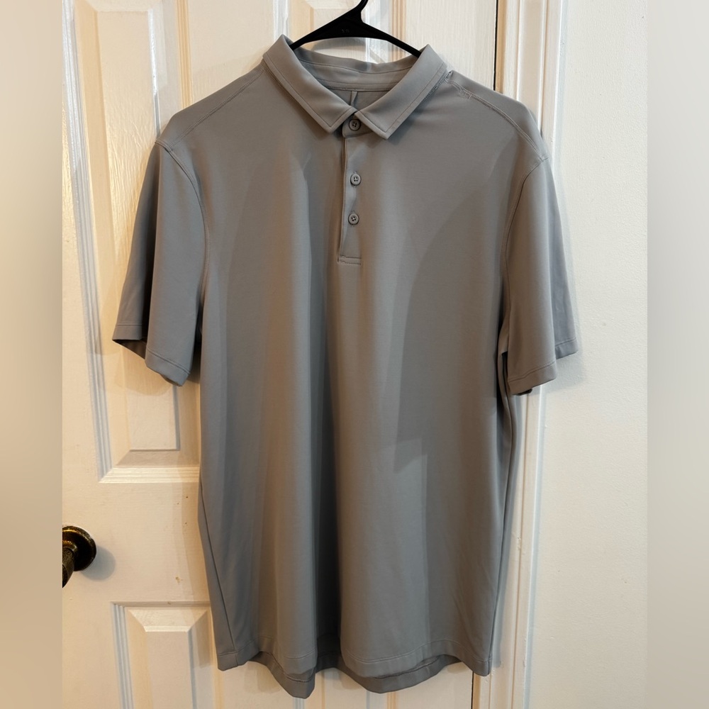 Lululemon Gray Polo Shirt